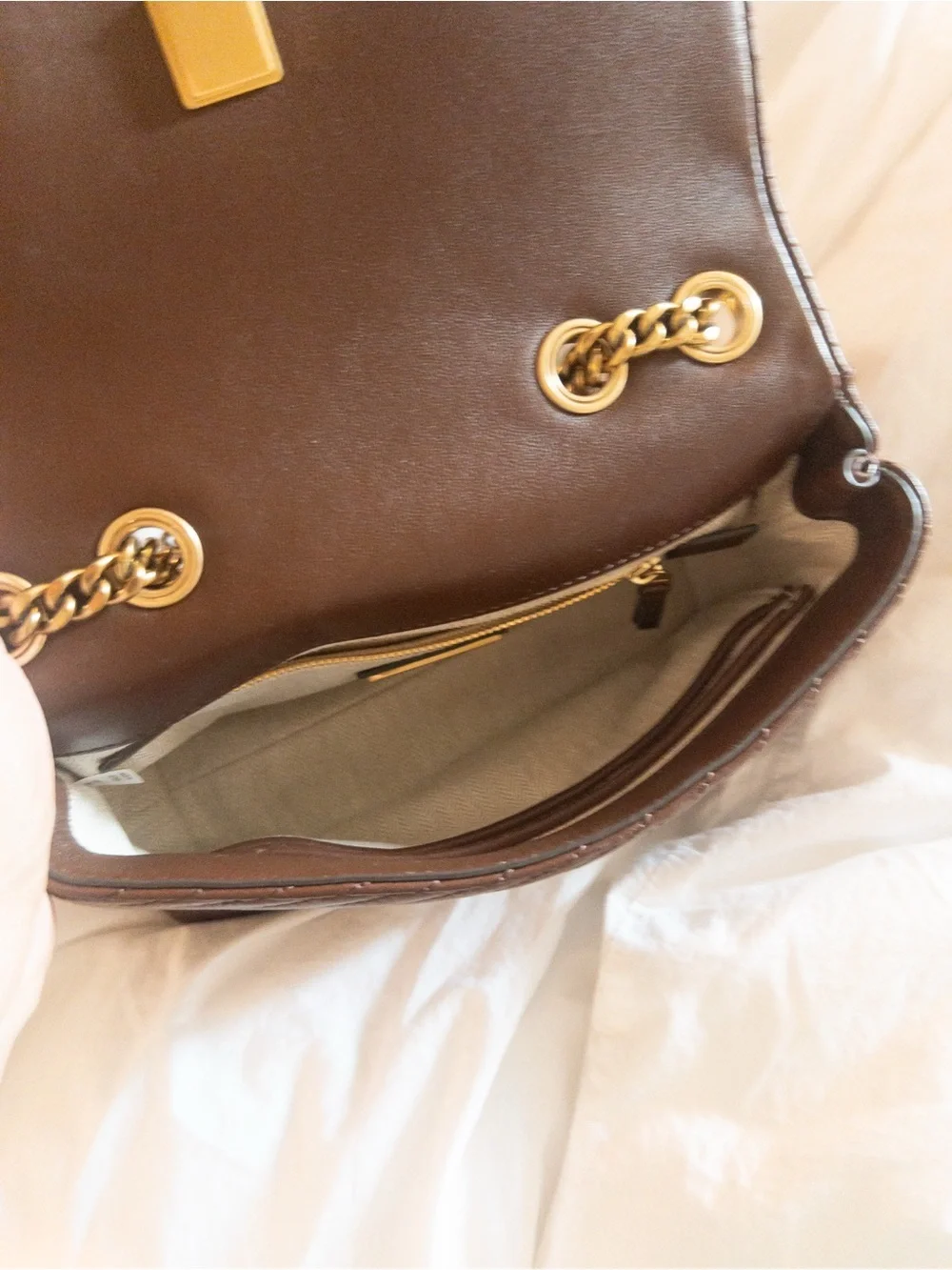 Tory Burch Kira Moto Quilt Convertible Shoulder/Crossbody Bag